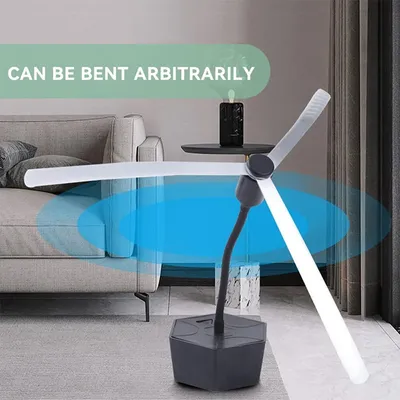 Outdoor Fly Bug Repeller Kitchen Dining Table Meal Pest Fan USB Rechargeable Fly Repellent Fan with Holographic Blades Table Fan