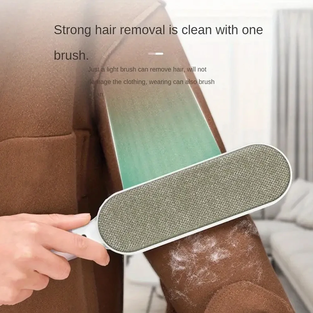 Doppelseitige Tierhaarentfernungsbürste, wiederverwendbare Kleidung, Fusselentferner, manuelle elektrostatische, klebrige Fussel-Staubbürste für Clothina. Image