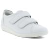 Klettschuh ECCO "SOFT 2.0", Damen, Gr. 43, weiß, Leder, unifarben, sportlich, Schuhe, Halbschuh, Freizeitschuh mit Klettverschlüssen