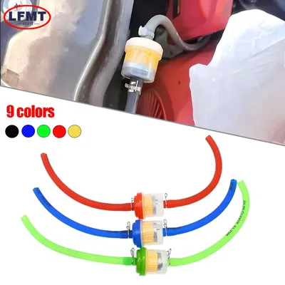 Gas Fuel Filters and Fuel Pipe For 49cc 50cc 110cc 125cc Motocross Dirt Pit Bike Moped Scooter ATV Go Kart Motocross Universal