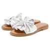 Pantolette LASCANA "Mule, Sandale, offener Schuh", Damen, Gr. 41, silber (silberfarben), Obermaterial: 100% Lammleder. Futter: 100% Schweinsleder. Decksohle: 100% Rindsleder. Laufsohle: 100% Synthetik, unifarben, modisch, Schuhe, aus Leder