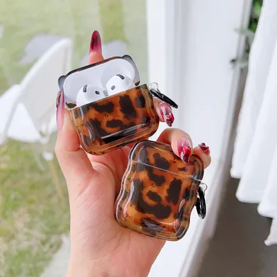 Soft Amber Earphone Case For Apple Airpods Case For AirPods 1 2 3 4 Pro AirPods Pro 2 Shockproof Protective Case Image