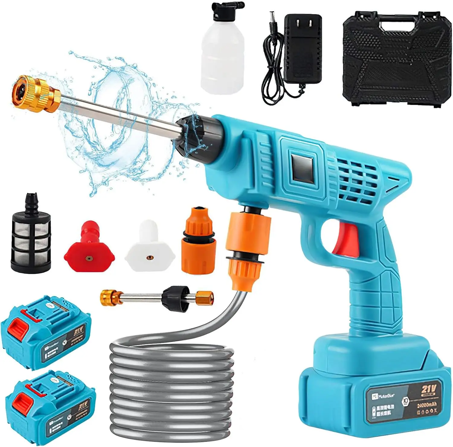 Akku-Hochdruck wasch pistole Generator elektrischer Sprüh reiniger Gartenhof Waschmaschine für Makita 18V Batterie