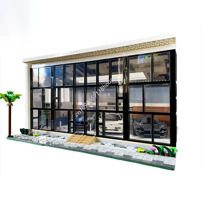 1116PCS MOC Supercar Showroom Car Dealership Model Building Blocks Creative Assembly Educational Image