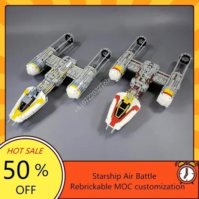 1671PCS MOC Space Battle Y-wing Starfighter Bomber Model Building Blocks Technology Bricks DIY Image