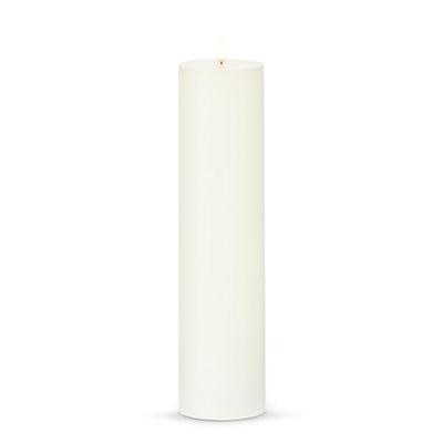 Luminesce 4559463 - 3" x 12" Ivory Wax LED Pillar Candle with Timer