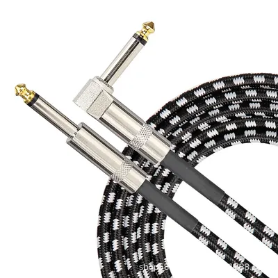 6.35mm Audio Cables TRS 1/4 inch 6.5mm Audio Cable For Electric Guitar Bass 1.5m 3m Gold Plated