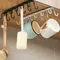 1PC Double-row Hooks Hanging Cup Holder Multifunctional Household Punch-free Wall Bathroom Kitchen