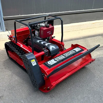 Customized 800mm Grass Robot Slope Crawler Remote Control Flail Mower