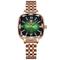 kleine Vintage-Damenuhr mit quadratischem Zifferblatt – wasserdichte Armbanduhr mit Edelstahlarmband für Damen