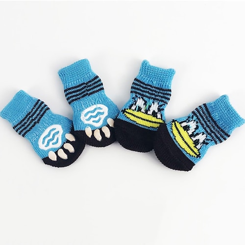 Anti-Rutsch-Hundesocken, um das Lecken der Pfoten zu verhindern. Hundeschuhe für heiße Straßen. Hundestiefel für kleine, mittelgroße und große ältere Hunde. Traktionskontrollstiefel. Pfotenschutz für Image