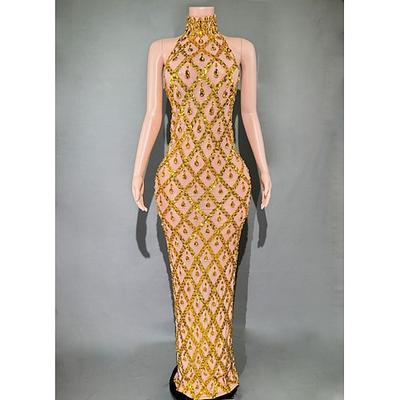 Drag Queen Stolz Glamourös Kleid Paillettenkleid Durchsichtig Damen Erwachsene Pride Parade Pride-Monat Halloween Karneval Einfaches Karnevalskostüm Image