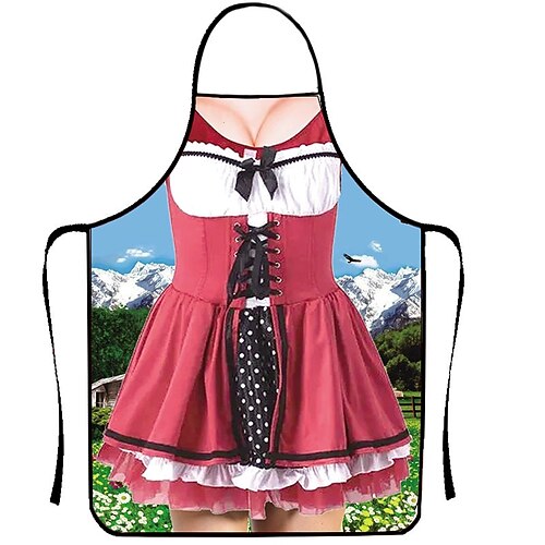 Oktoberfest Schürze Dirndl Lederhosen Oktoberfest / Bier Bayerisch Bayerisches Paar Wiesn Traditioneller Stil Wiesn Herren Party Bier Festival Stoff im traditionellen Stil Schürze Image