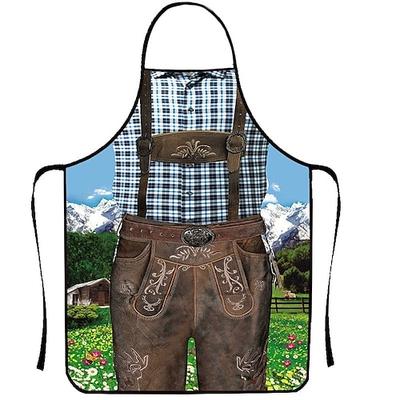 Oktoberfestbier Kostüm Schürze Dirndl Lederhosen Oktoberfest / Bier Bayerisch Bayerisches Paar Wiesn Traditioneller Stil Wiesn Herren Damen Party Bier Festival Stoff im traditionellen Stil Schürze Image