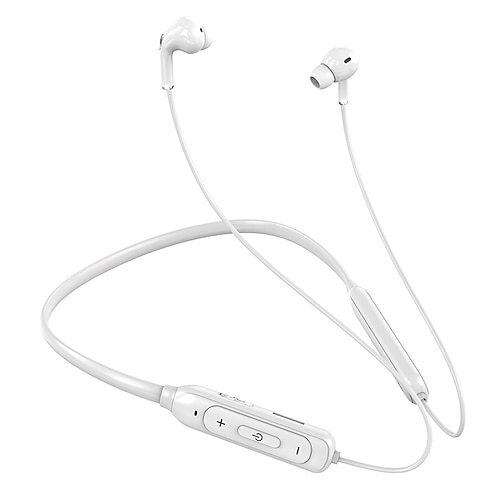 Bluetooth Nackenband-Ohrhörer mit MP3-Kartensteckplatz – Kabellose In-Ear-Kopfhörer mit Mikrofon wasserdichte Sport-Ohrstöpsel für Mobilgeräte Image