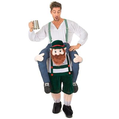 Oktoberfest-Kostüm zum Aufsitzen, lustiges deutsches Biermann-Huckepack-Outfit für Halloween-Partys für Erwachsene, bayerisches Festival-Kostüm Image