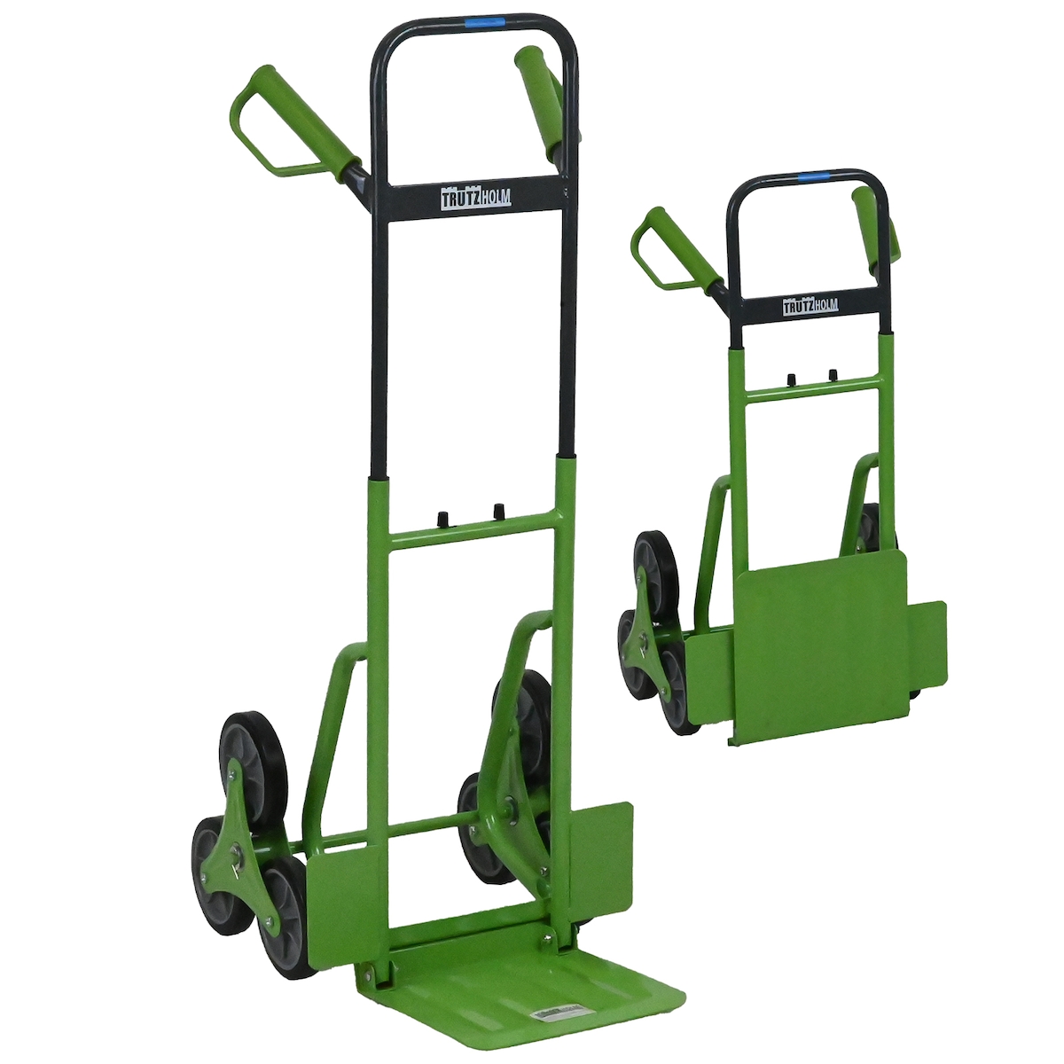 TRUTZHOLM Treppensackkarre klappbar höhenverstellbar große Ladefläche 113 cm Höhe Stahl Treppensteiger Image