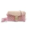 Petit sac carré imprimé lettre M pour femmes, sac à bandoulière rétro doux à la mode