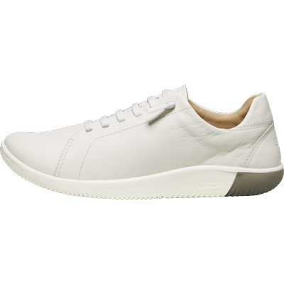 Barfußschuh KEEN "KNX LACE", Gr. 38,5, weiß (star weiß, star weiß), Leder, sportlich, Schuhe Barfußschuh Halbschuh Schnürschuh Image