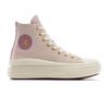 Sneaker CONVERSE "CHUCK TAYLOR ALL STAR MOVE PLATFORM GOLD LUXE", Gr. 38,5, orchid dust, egret, gold, Synthetik, sportlich, Schuhe