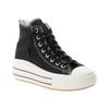Sneaker CONVERSE "CHUCK TAYLOR ALL STAR MOVE PLATFORM RETRO SPORT", Gr. 37, schwarz (schwarz, egret, schwarz), Leder, sportlich, Schuhe