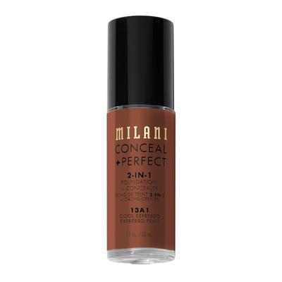 Milani Conceal + Perfect 2in1 Foundation 13A1 - COOL ESPRESSO 30 ml Braun Image