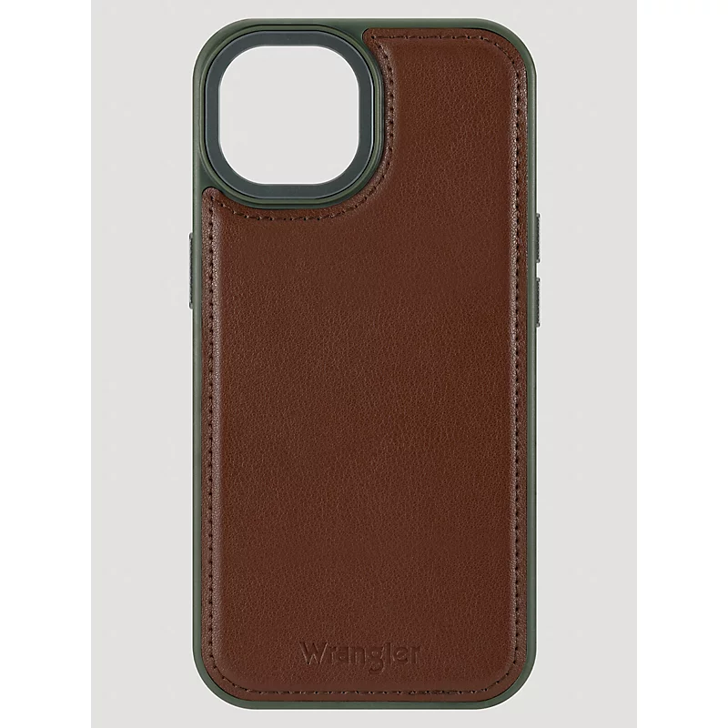 Wrangler Smartphone Leather Case Brown Size 15
