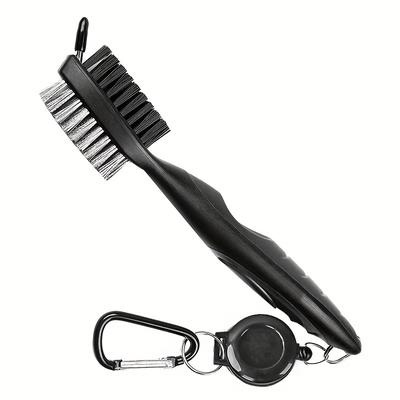 TEMU Golf Dual-sided Cleaning Brush: Multi-functional Club Head Cleaner With Nylon And Steel Bristles - Essential Golf Accessories