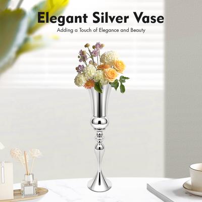 TEMU Large Flower Vase Tall Floor Standing Vase Large Glass Urn 74cm For Wedding And Christmas Centerpieces Home Decor Party Image