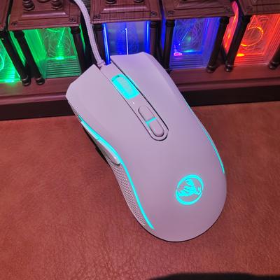 TEMU Affordable 7-key Wired Gaming Mouse With Colorful Backlight, , Usb Plug-in, High-quality Optical Mouse, Compatible With Pc, Laptop, , Suitable For Office Use And , Perfect Easter Gift Image