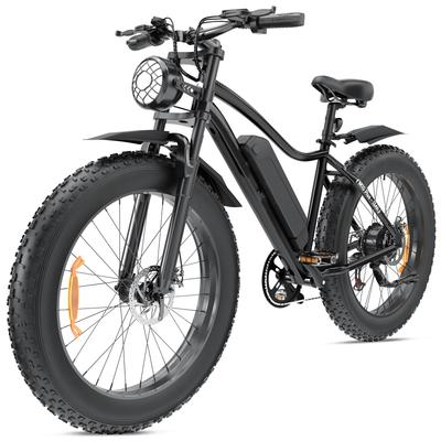 "TEMU Adult E-bike, 250w Electric Bike With Up To Range, Removable Battery, 25km/h Mountain Ebike With 7 Gears, 26" Electric Bikes For City And Terrain" Image