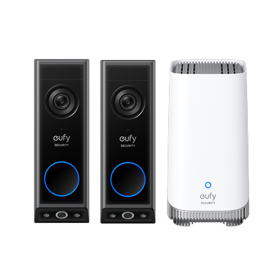 Video Doorbell E340 (2-Pack) + HomeBase S380 BUNDLE