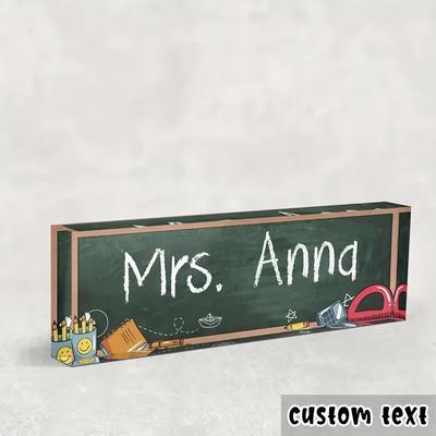 TEMU Custom Acrylic Desk Name Plaque - Ideal , Office Decor, Colleagues, Bosses, Teachers & Social Workers Image