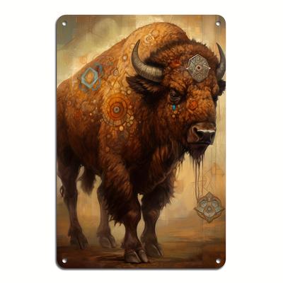 TEMU 2d 1pc,tin Sign Vintage Aluminum Metal Sign Wall Poster Retro Wall Decor For Home & Garden Image