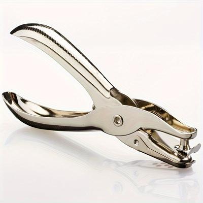 TEMU 1 Piece Of Metal Single Hole Puncher For School And Office Stationery, Ideal For Scrapbooking And Borders. Image