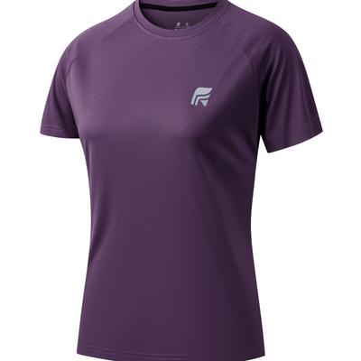TEMU Filarola Women' Round Neck Quick-dry Short Sleeve T-shirt - Lightweight, Breathable Fabric For Hiking & Outdoor Activities, Summer Outdoor Gear | | Image