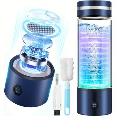 TEMU 1 Set Of 380ml Hydrogen Water Bottle 0 Chlorine 0 Ozone 0 High Hydrogen Content, Bicycle Water Bottle, Girl Gift Image