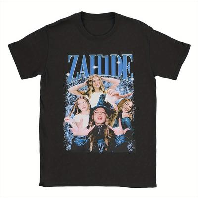 TEMU Men Women Graphic Printing Retro Zahide Bootleg T Shirt Tee Cotton T-shirts Clothes_1.jpg Image