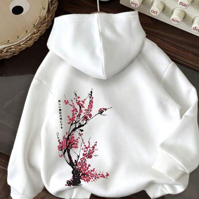 TEMU Graphic Print Hoodie, Drawstring Casual Hooded Sweatshirt For Winter & Fall, Women's Clothing Image