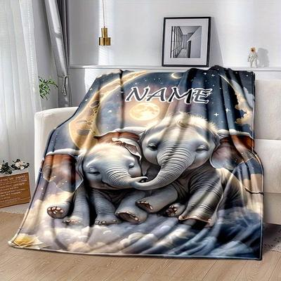 TEMU Personalized Flannel Blanket - , For , Bed, Or - Unique Image