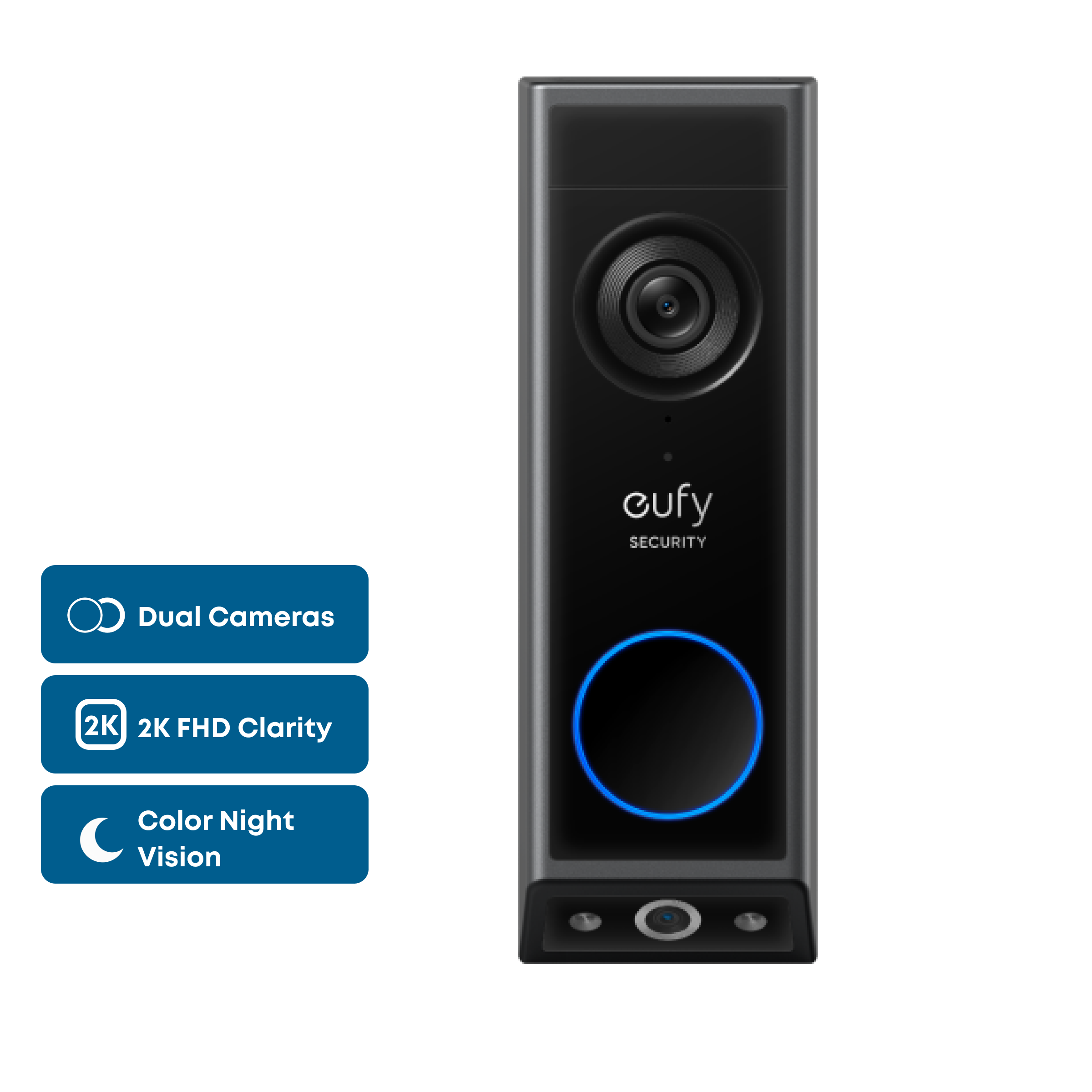 Video Doorbell E340 (Battery Powered) Black