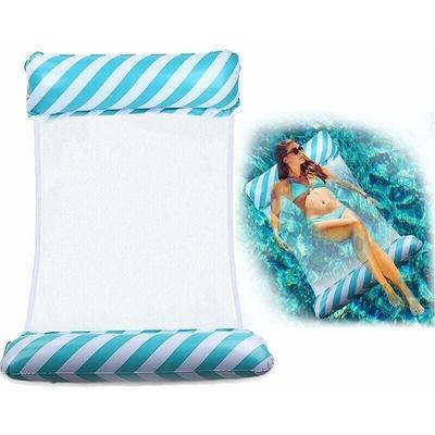 Ontway - Aufblasbare Schwimmbad-Hängematte, gestreifte aufblasbare Hängematte, schwimmende Image