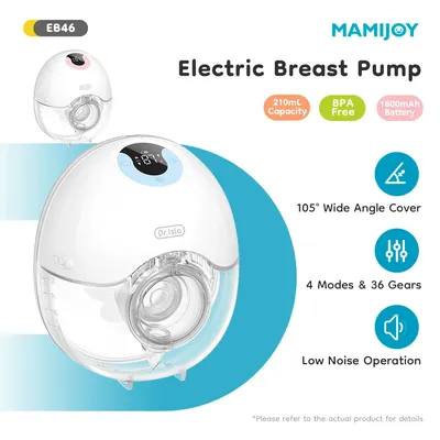 MAMIJOY Wearable Breast Pump Hands Free 4Modes & 36Levels Electric Breast Pumps Comfort Milk Collector Portable breast pump EB46