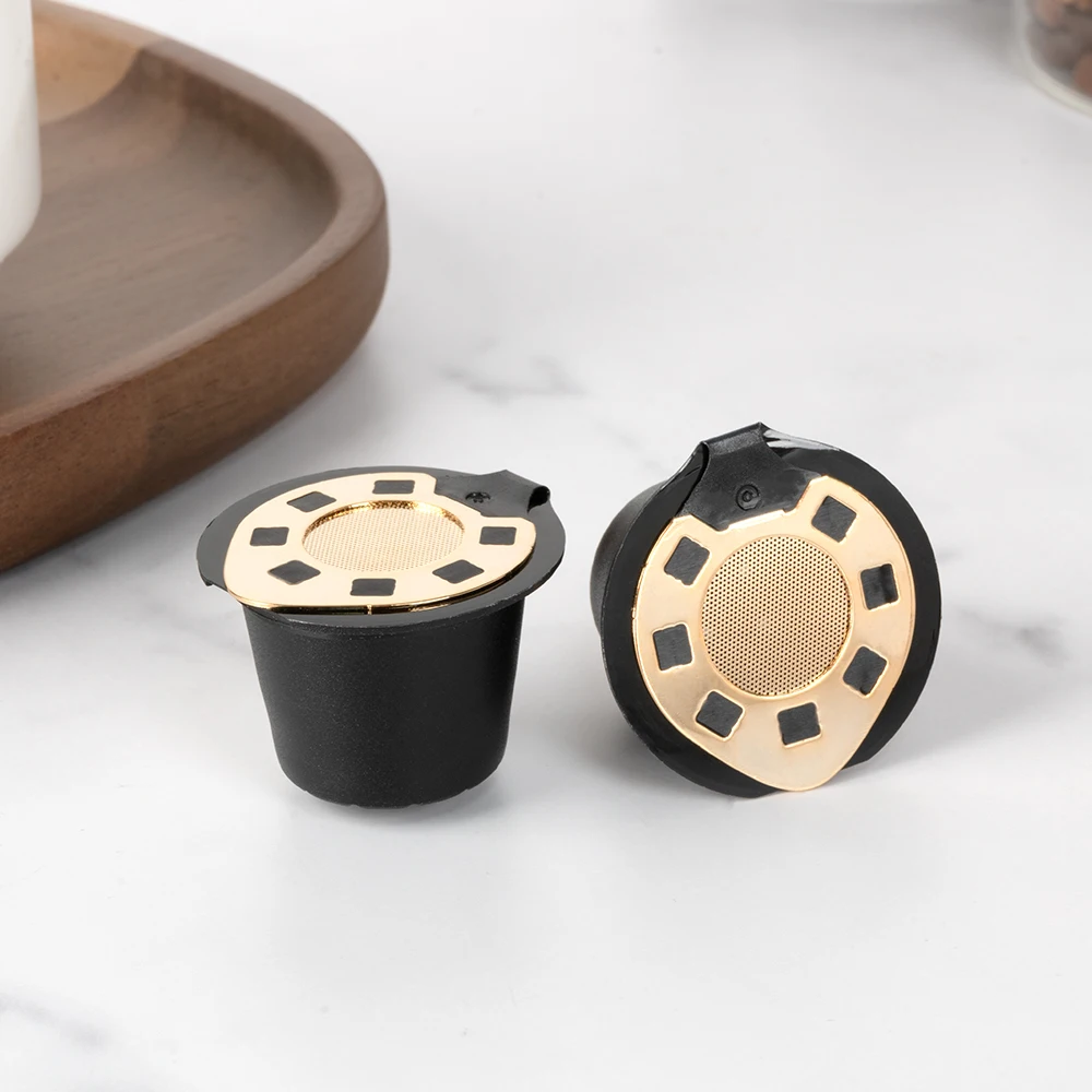 Nachfüllbare Kaffeekapseln, kompatibel mit den Nespresso Originalline-Modellen, wiederverwendbare Kaffeepads, Espresso-Kapseln, Filterbecher Image