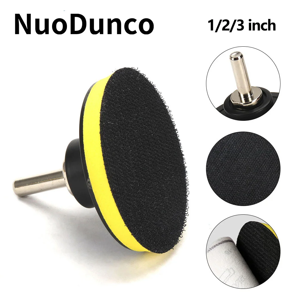 3 Zoll Backer Polierpad 75 mm Gummi-Haken- und Schlaufen-Polierpad Schleifscheibe für elektrische Bohrmaschine Polierer Schleifwerkzeug Image