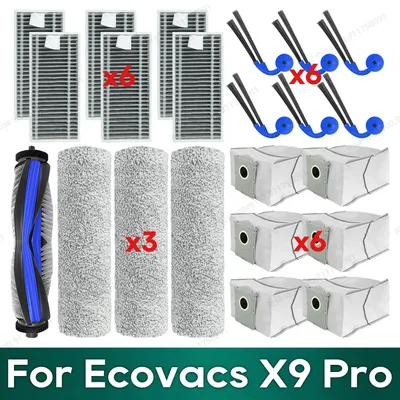 Kompatibel für Ecovacs X9 Pro Omni Zubehör Hauptbürste Hepa-Filter Roller Mopp Staubbeutel Ersatzteile Ersatzteile Image