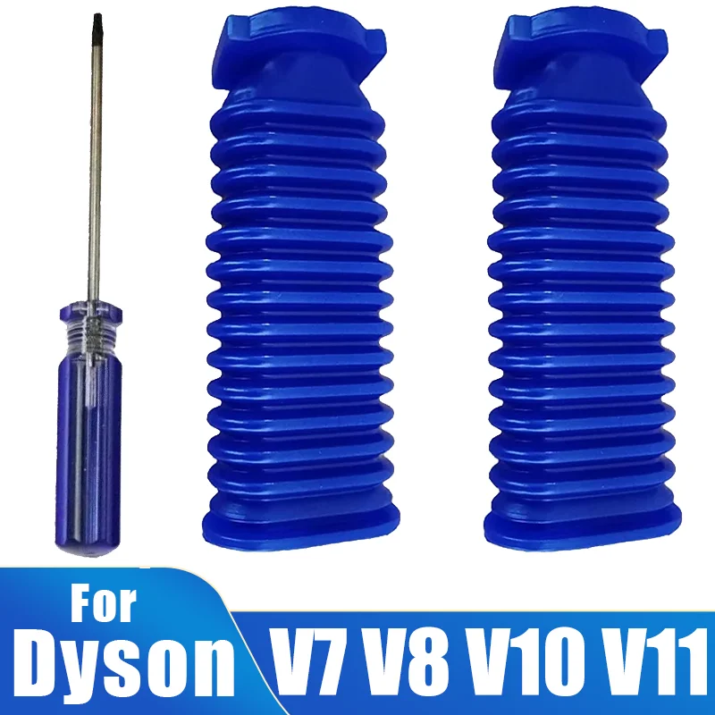 Unterer Schlauch für Dyson V7 V8 V10 V11 Staubsauger, Weicher Rollenschlauch, Blauer Schlauch, Flexibler Weichgummischlauch