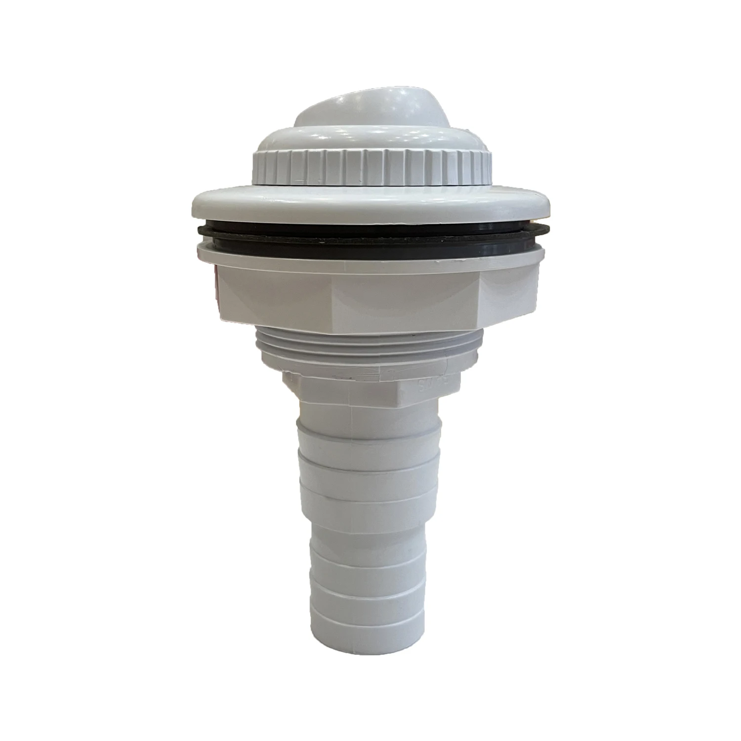 Ersatz-Augapfelbeschläge für Pool-Wandskimmer – 32/38 mm weiße Kunststoff-Rücklaufdüsen mit Dichtungen und Adapter Image
