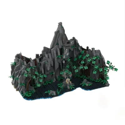 2080PCS MOC Custom Modulare Die Verbotene Pool Architektur Bausteine Modell Montage Kinder Festival Image