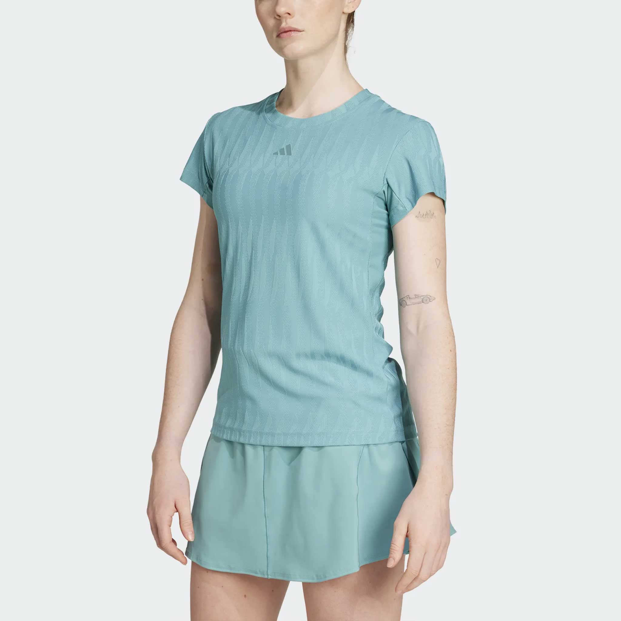 adidas Freelift Tee 2025 Women's Tennis Apparel Powder Teal